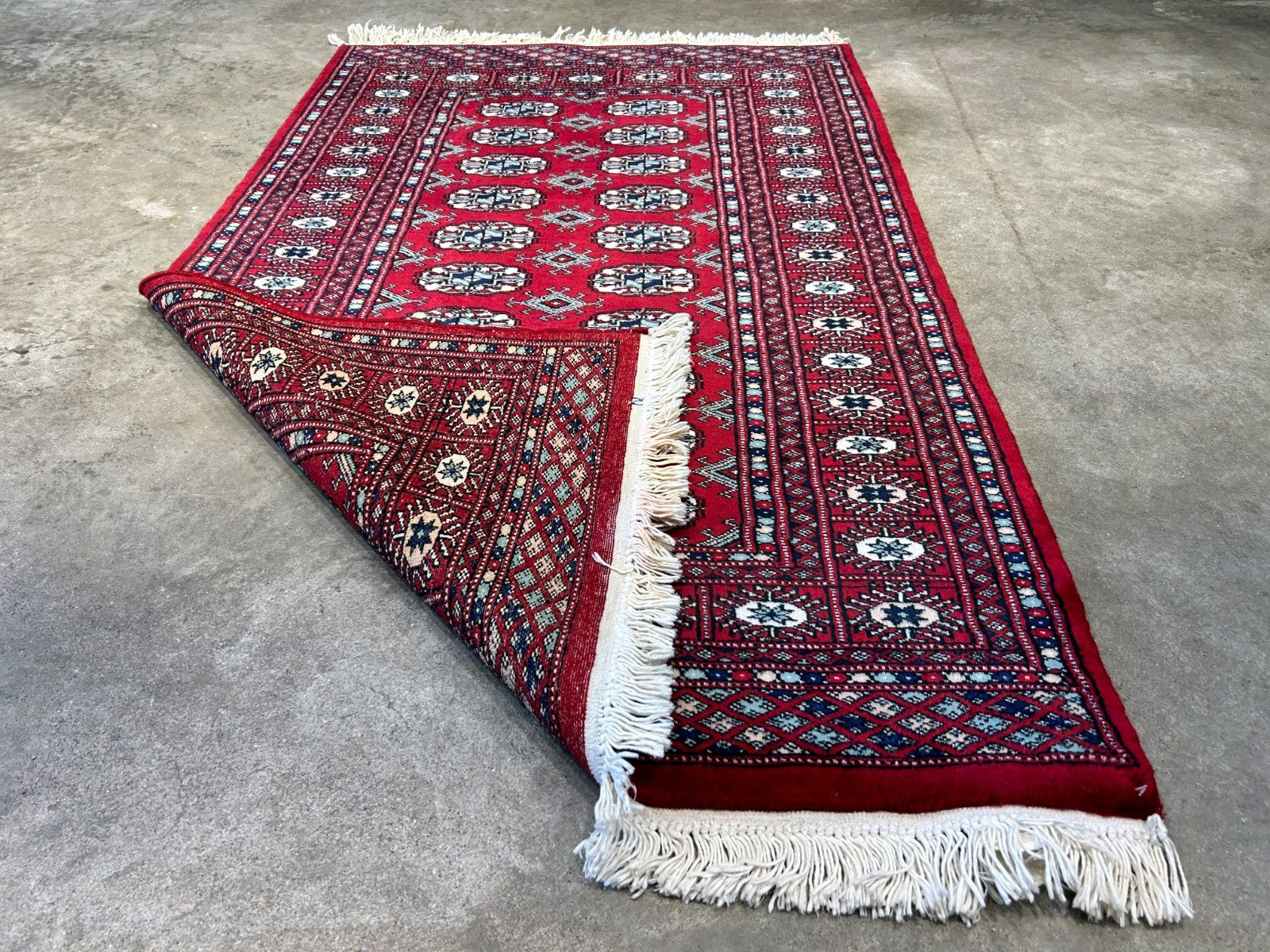 3'x5' Hand-Knotted 100% Wool Pile Bokhara Rug