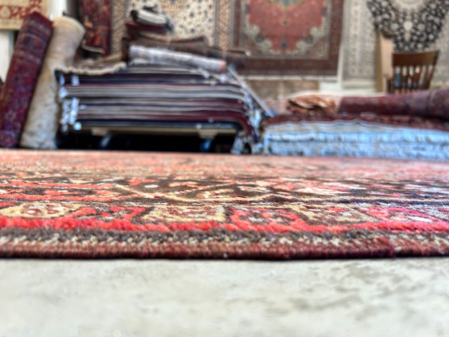 8'10"x11'8" Hand-Knotted 100% Wool Pile Herize Rug