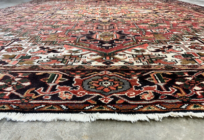 9'7"x12'8" Hand-Knotted 100% Lamb Wool Herize Carpet - Area Rug