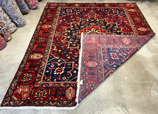 10'5"x12'8" Hand-Knotted 100% Wool Pile Bakhtiarie Rug