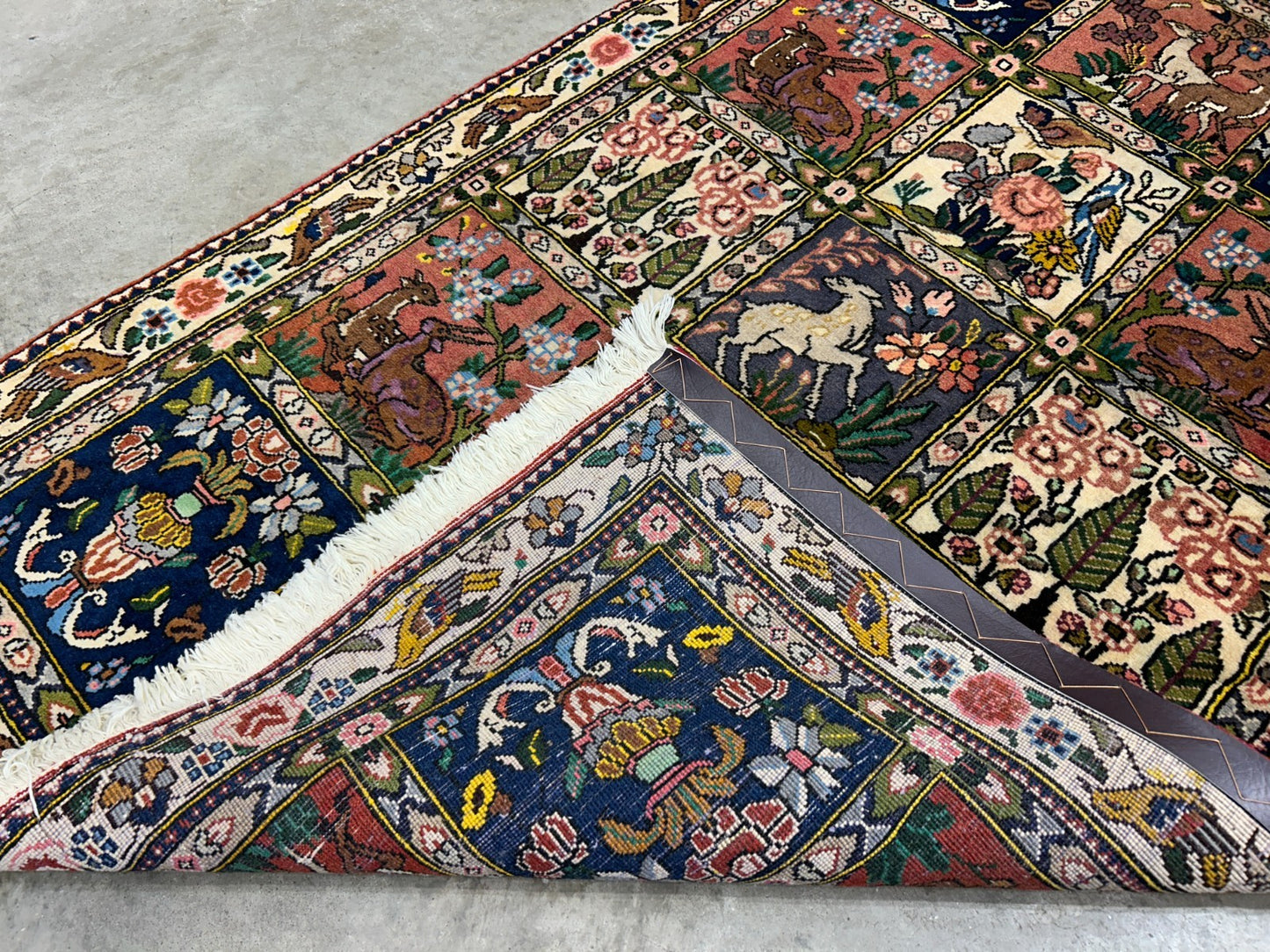 3'5"x5'2" Hand-Knotted 100% Wool Pile Bakhtiarie Area Rug - Carpet