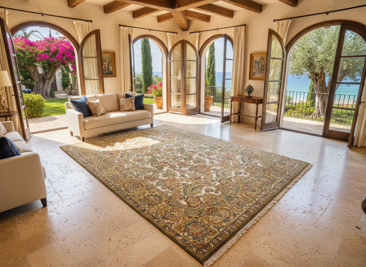 8’x10’ Hand-Knotted 100% Wool Pile Oriental Area Rug - Carpet