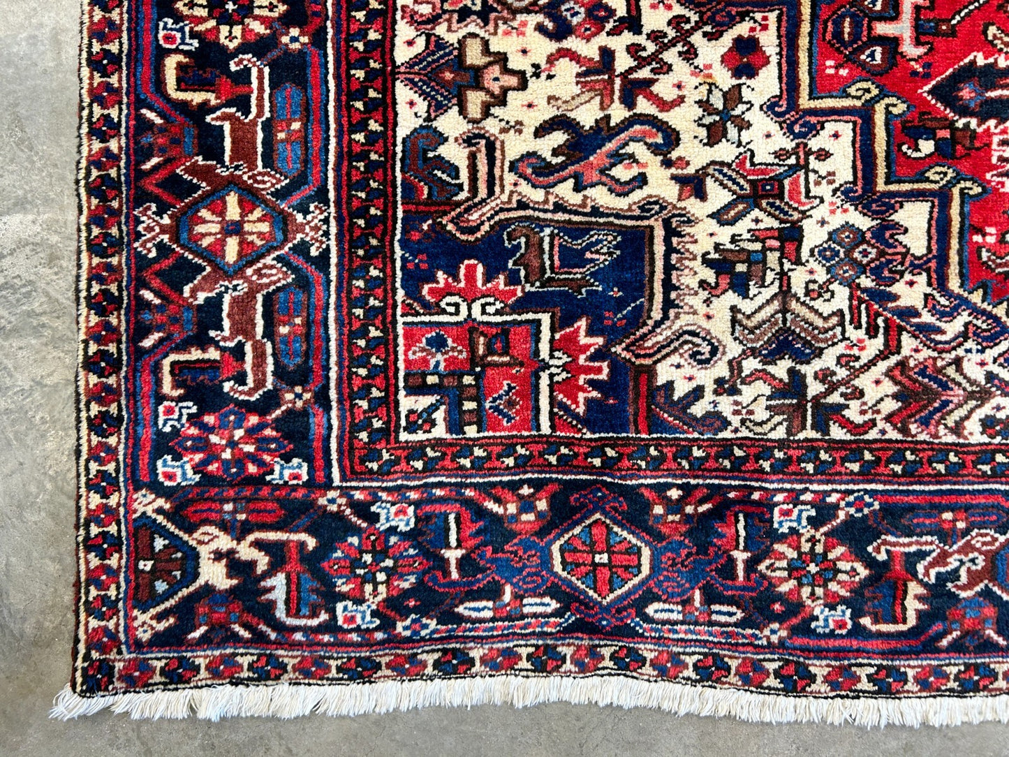 7'2"x10'1" Hand-Knotted 100% Wool Herize Carpet - Area Rug