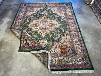 9'x12' Hand-Knotted 100% Wool Pile Herize Rug