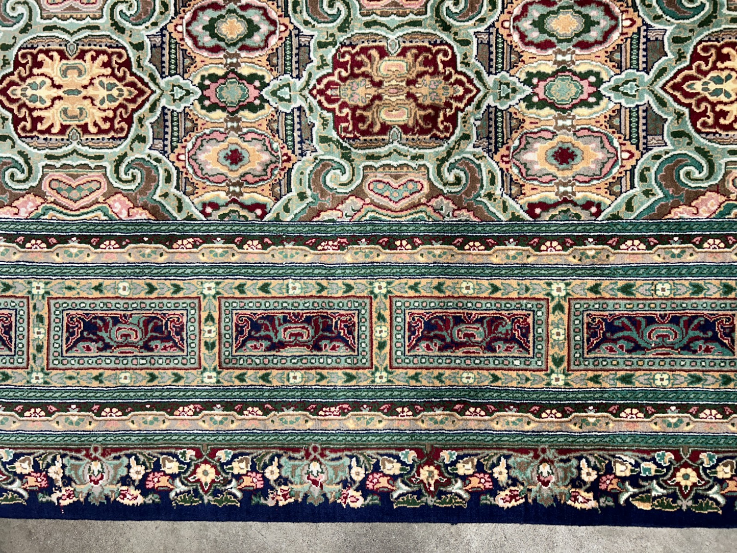 8'10"x11'10" Hand-Knotted 100% Wool Pile Oriental Rug