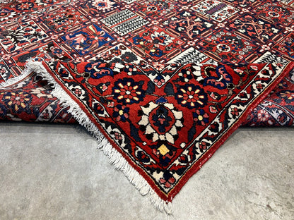 7'0"x9'9" Hand-Knotted 100% Lamb Wool Bakhtiarie Carpet - Area Rug
