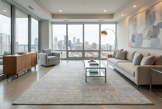 Hand-Knotted Abstract Rug - 6’x8’11”