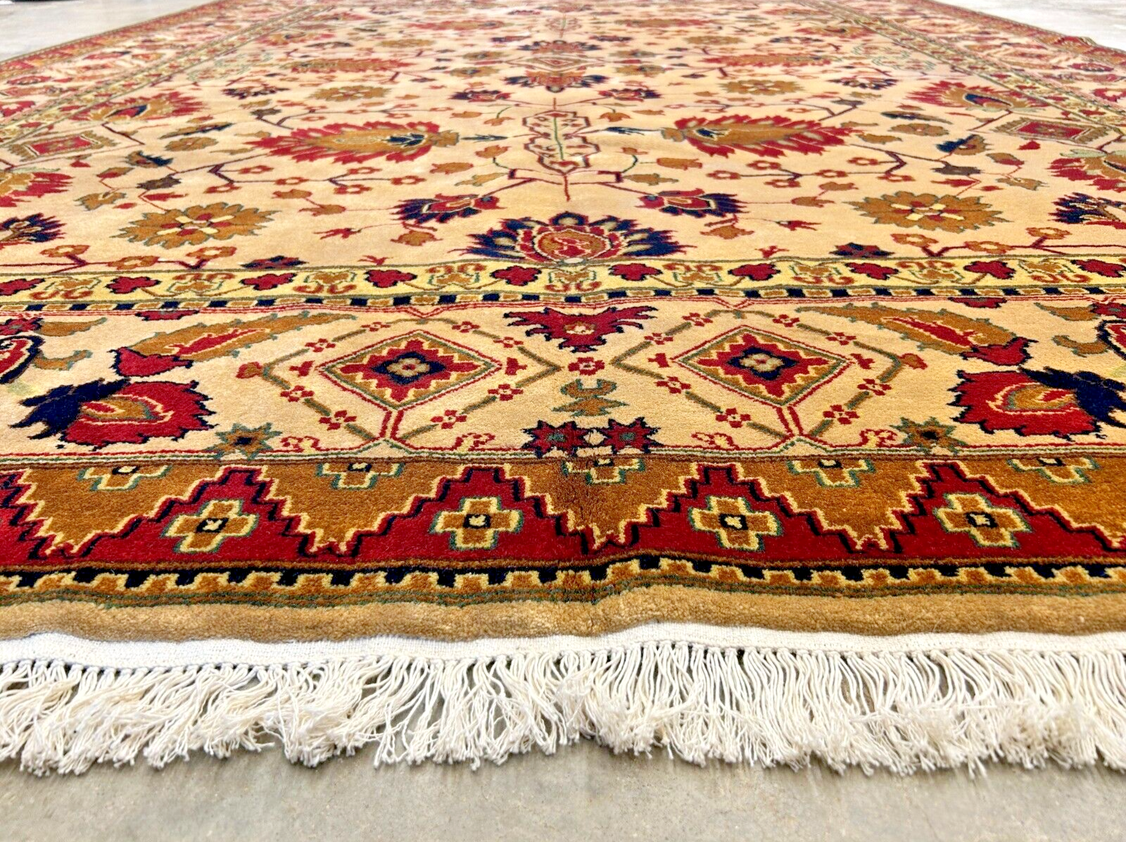 8'11" x 12' Hand-Knotted 100% Wool Carpet - Herize Design Area Rug