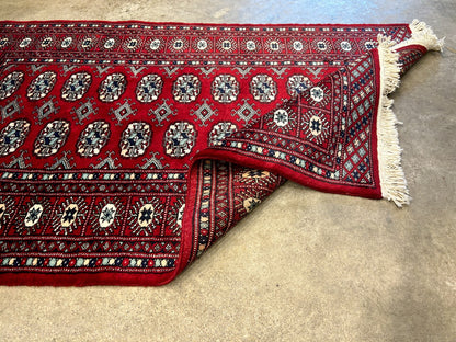 3'x5' Hand-Knotted 100% Wool Pile Bokhara Rug