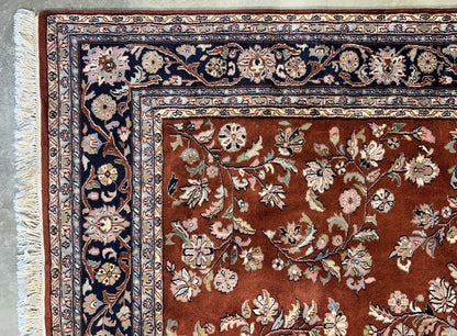 8’1”x9’11” Hand-Knotted 100% Wool Pile Oriental Area Rug - Carpet