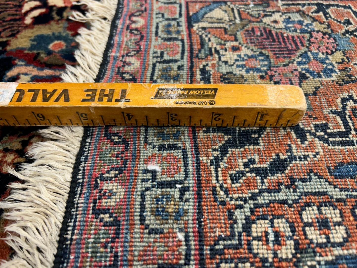 4'8"x7' Antique Hand-Knotted 100% Wool Pile Josane Area Rug - Carpet