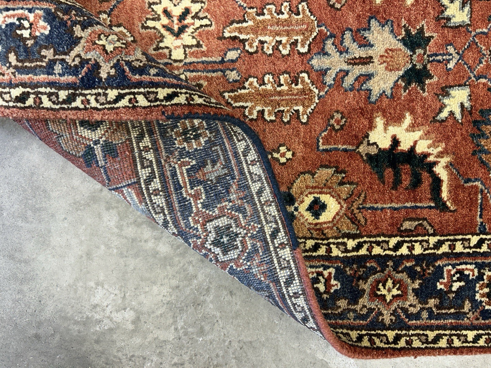 3’1”x5’1” Hand-Knotted 100% Wool Indoserapi Area Rug - Carpet