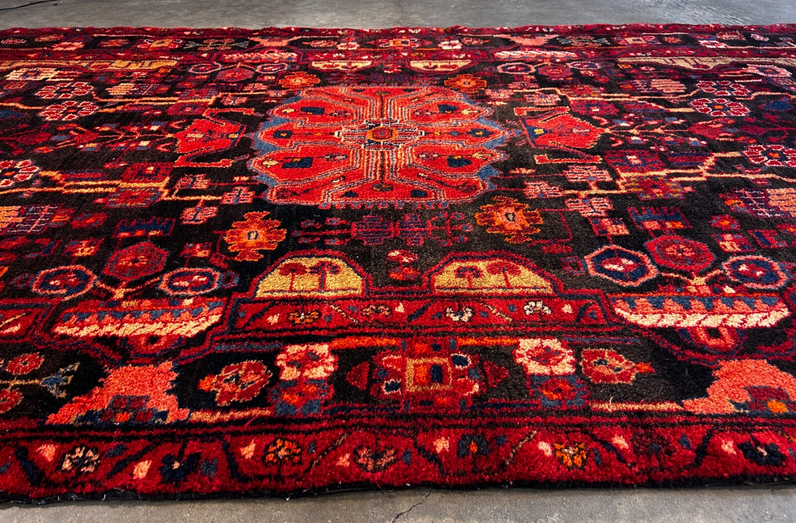 5'0" x 9'6" Hand-Knotted 100% Wool Pile Nahavande Area Rug - Carpet