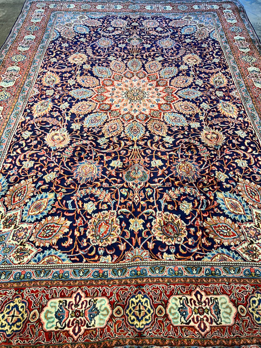 8'8"x12'6" Hand-Knotted 100% Wool Pile Kashmare Rug