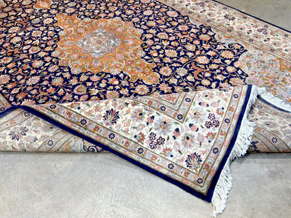 6'1"x9'4" Hand-Knotted 100% Wool Carpet - Pakpersian Kashane Area Rug