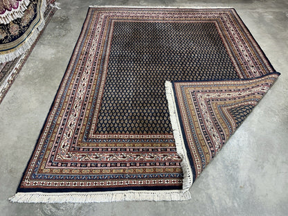7’11”x10’ Vintage Hand-Knotted 100% Wool Pile Oriental Area Rug - Carpet