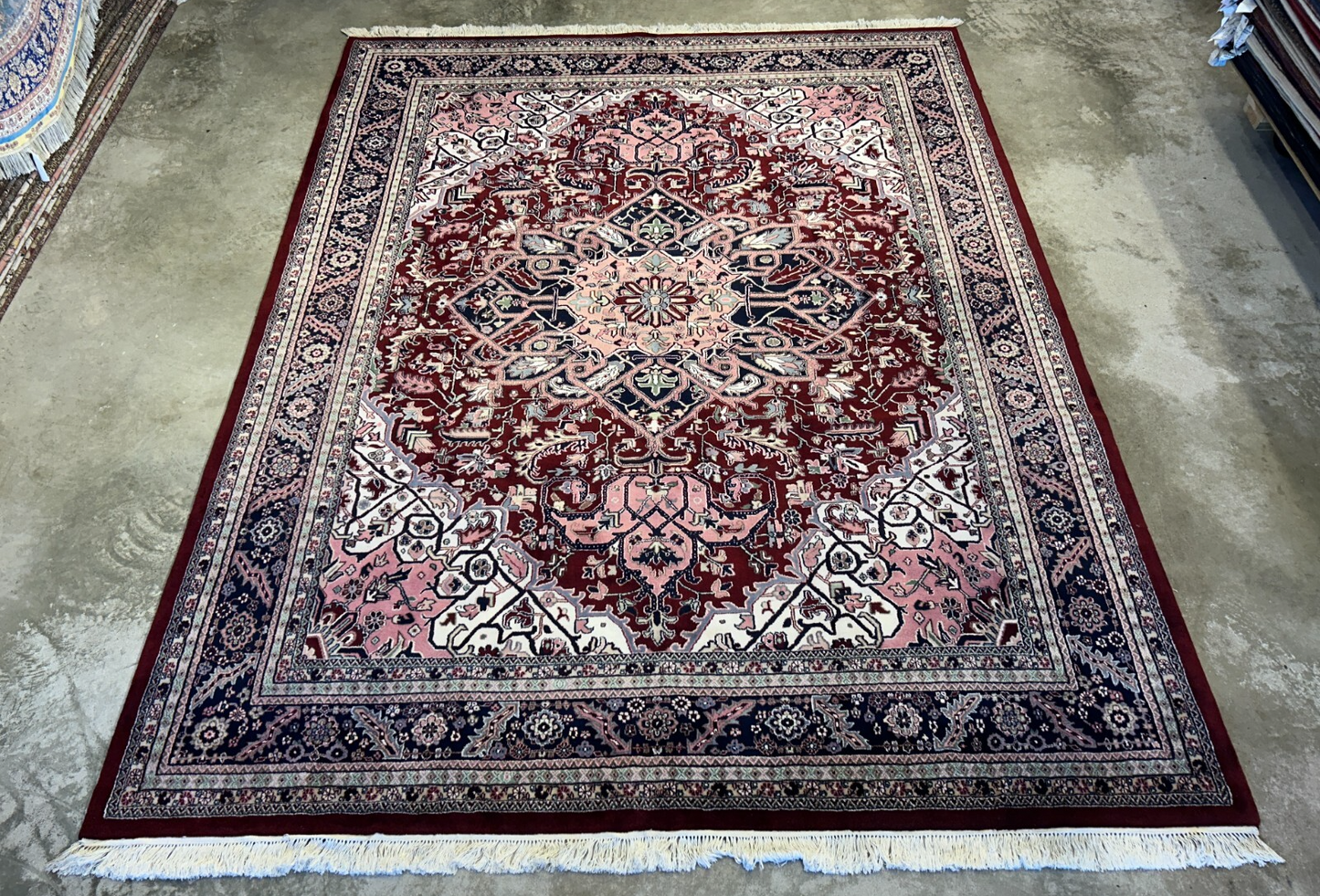 9'x11'9" Hand-Knotted 100% Wool Pile Herize Rug