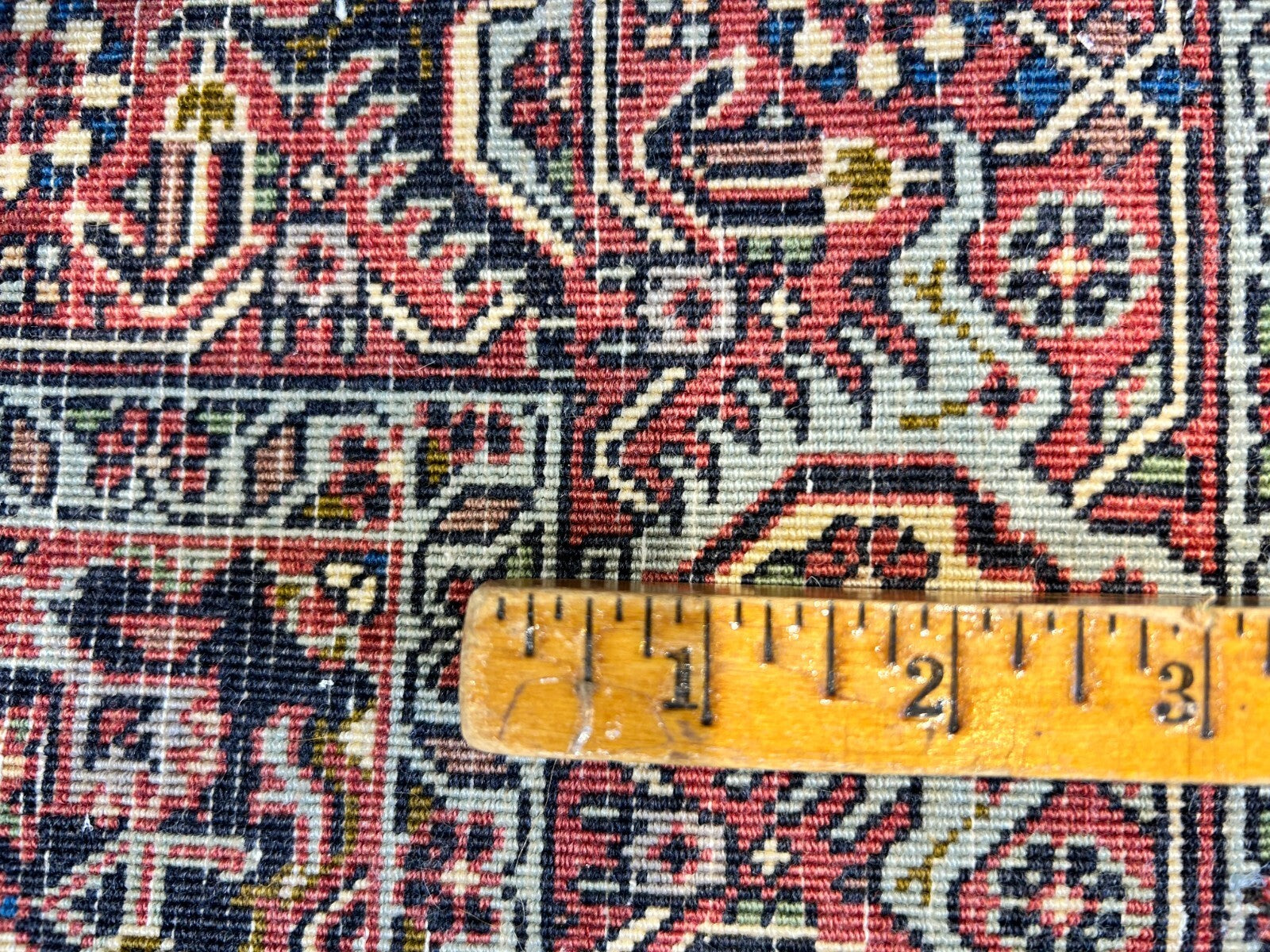 3'8"x5'10" Hand-Knotted 100% Wool Bidjare Carpet - Area Rug