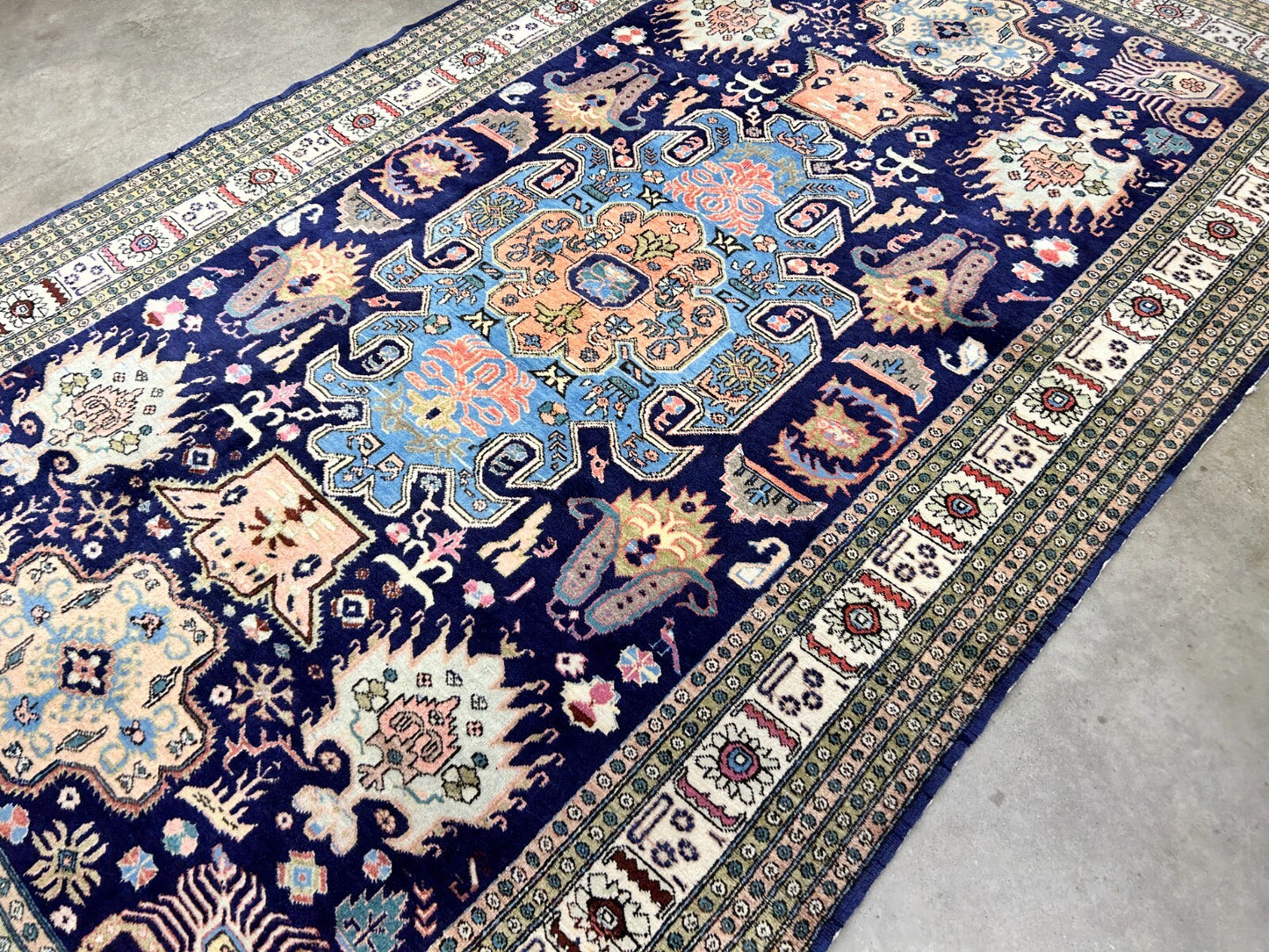 6'x9'10" Hand-Knotted 100% Wool Pile Ardabile Carpet - Area Rug