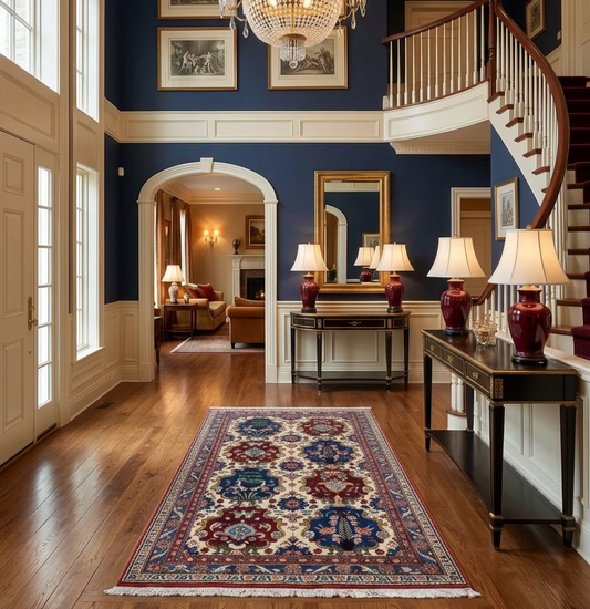 3'x5'1" Hand-Knotted 100% Wool Pile Bakhtiarie Area Rug