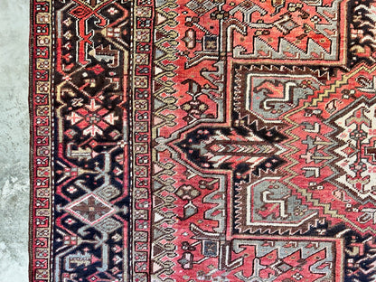 8'10"x11'8" Hand-Knotted 100% Wool Pile Herize Rug