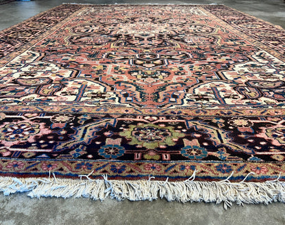 8'x11'3" Hand-Knotted 100% Wool Pile Herize Rug