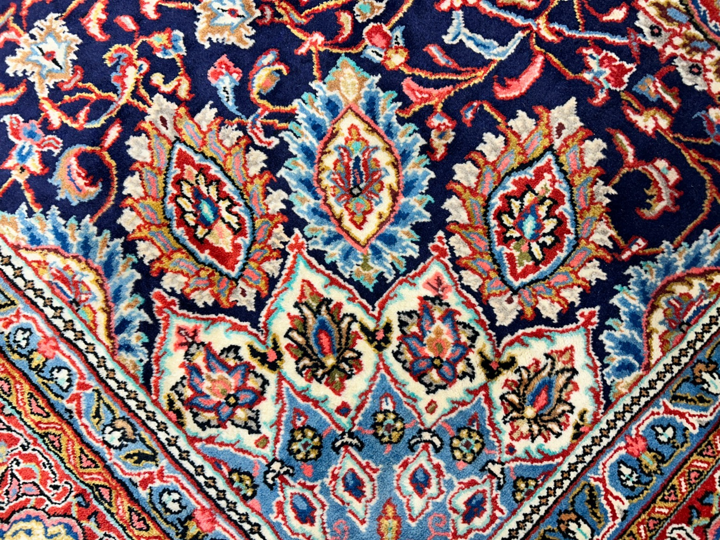 8'8"x12'6" Hand-Knotted 100% Wool Pile Kashmare Rug