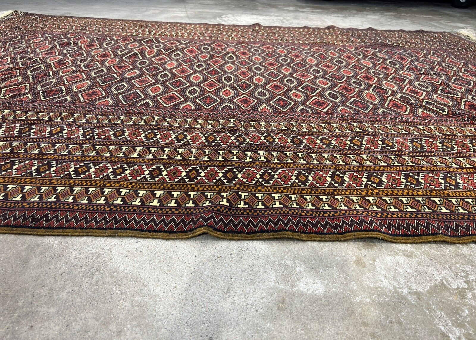 6'3"x9'2" Hand-Knotted 100% Wool Carpet - Bokhara Area Rug