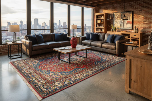 8'4"x11'11" Hand-Knotted 100% Wool Pile Bakhtiarie Rug
