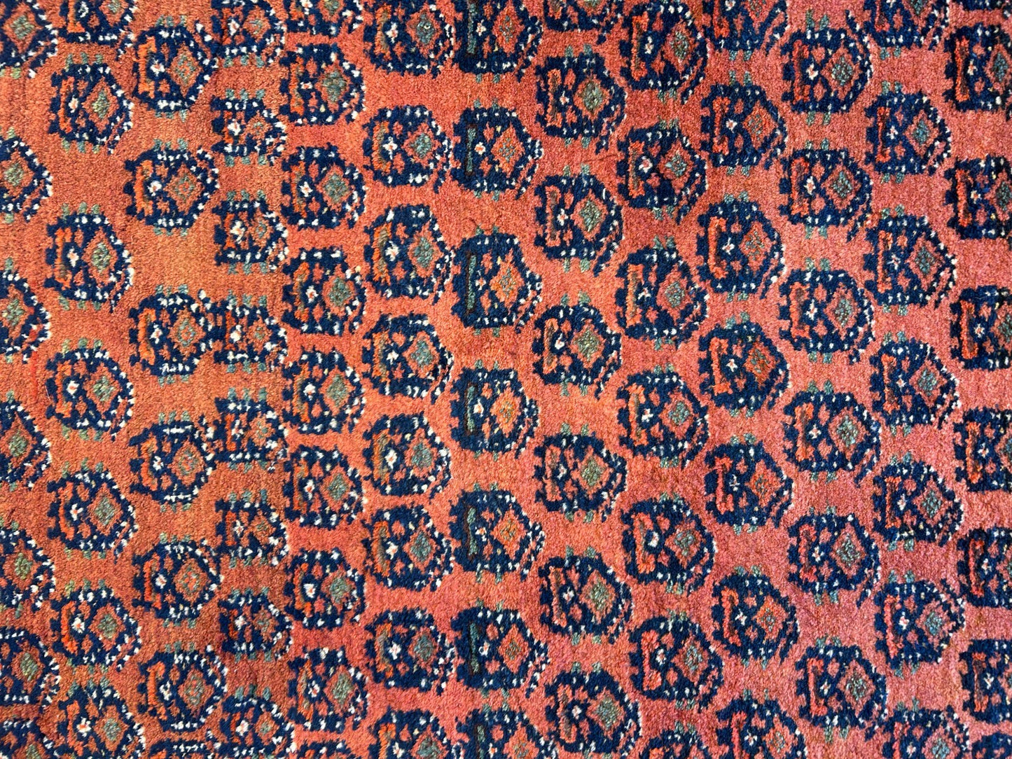 3'9"x5'9" Antique Hand-Knotted 100% Wool Pile Hamadane Area Rug - Carpet