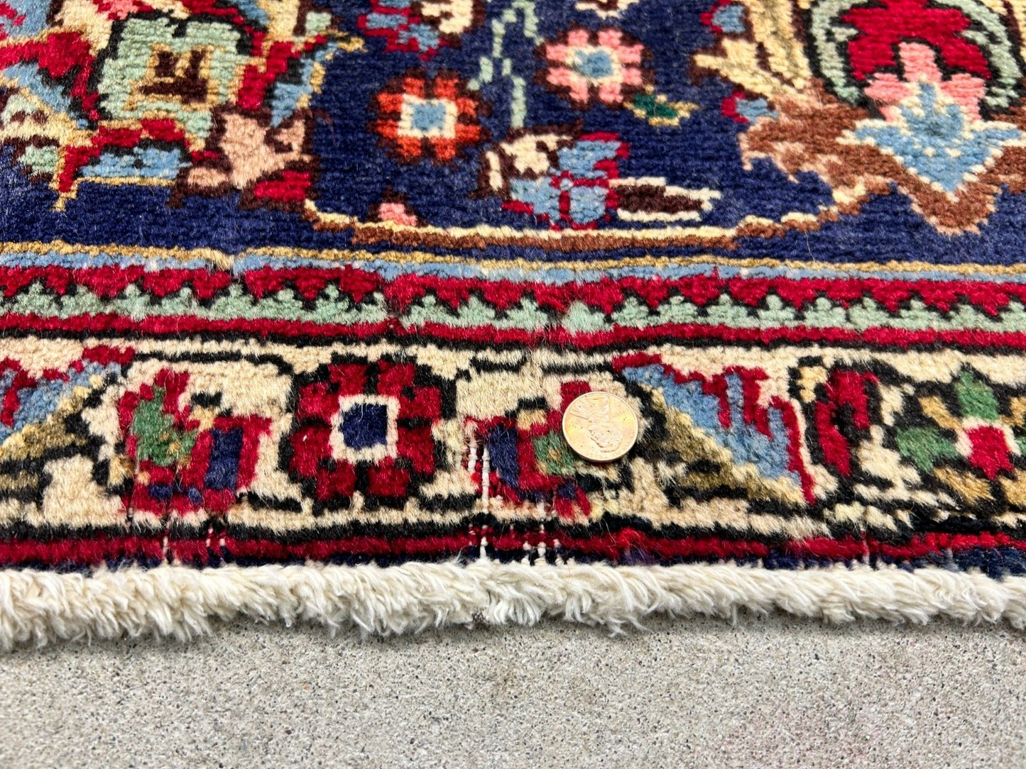 6'7"x9'9" Antique Hand-Knotted Wool Oriental Rug - Area Carpet