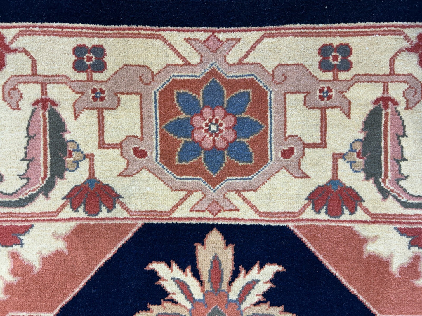 8'10"x11'11" Hand-Knotted 100% Wool Pile IndoHeriz Rug