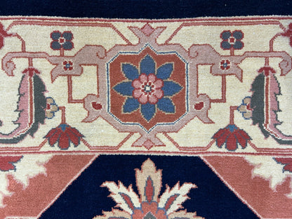 8'10"x11'11" Hand-Knotted 100% Wool Pile IndoHeriz Rug