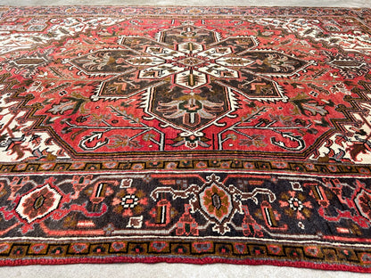 6'7"x9'5" Hand-Knotted 100% Wool Herize Carpet - Area Rug