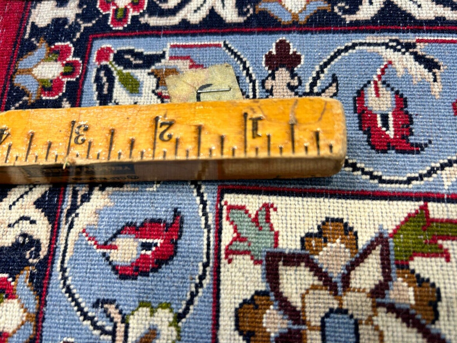 6'7"x9'10" Fine Hand-Knotted Wool & Silk Blend Isfahane Area Rug - Signed