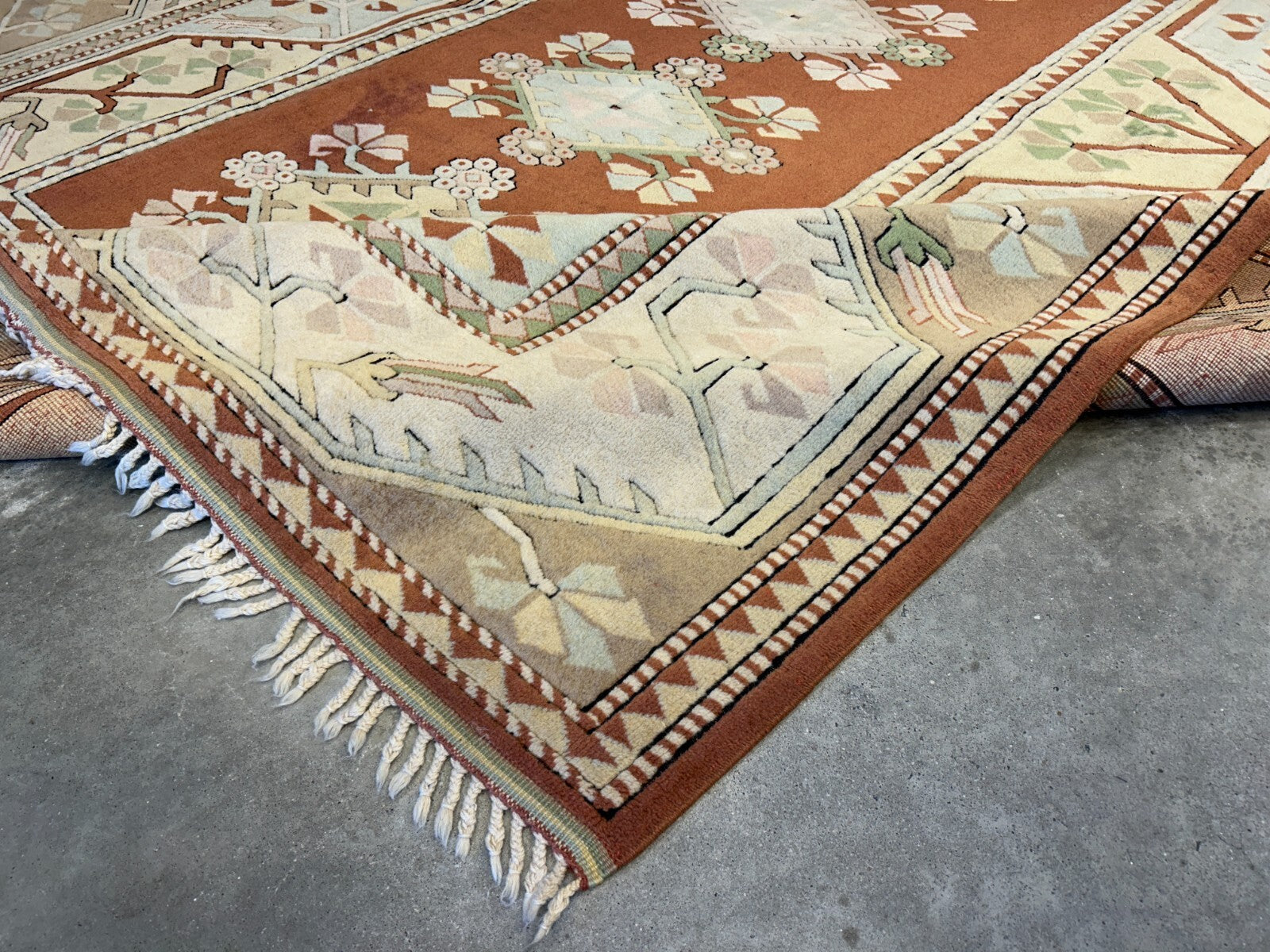 8'10"x11'8" Hand-Knotted 100%  Wool Pile Kazak Rug
