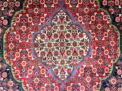 6'7"x9'4" Hand-Knotted 100% Wool Pile Tabrize Fishe Design Carpet - Area Rug