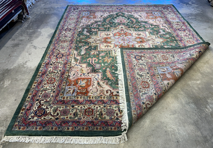 9'x12' Hand-Knotted 100% Wool Pile Herize Rug