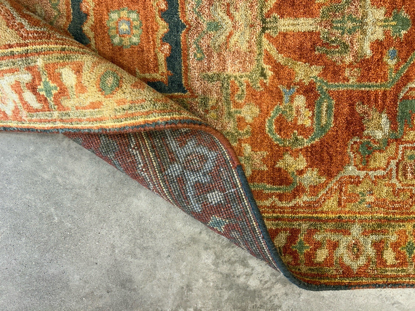 3’x5’ Hand-Knotted 100% Wool Indoserapi Area Rug - Carpet