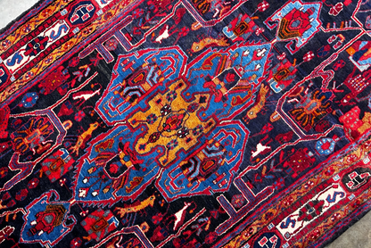 5'3" x 10'11" Hand-Knotted 100% Lamb Wool Pile Nahavande Area Rug - Carpet