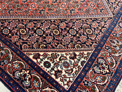3'7"x5'8" Hand-Knotted 100% Wool Pile Persiane Bijare Rug