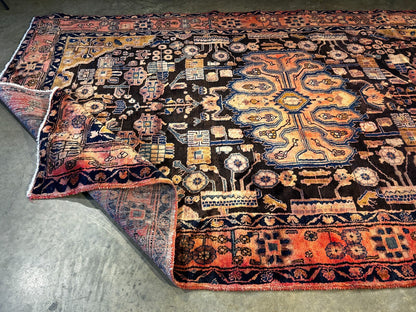 5'6" x 9'5" Hand-Knotted 100% Wool Pile Nahavande Area Rug - Carpet