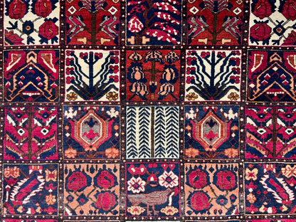 7'1"x10'1" Hand-Knotted 100% Lamb Wool Bakhtiarie Carpet - Area Rug