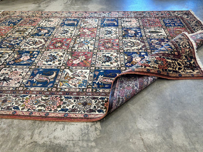 6'6"x10'0" Hand-Knotted 100% Lamb Wool Bakhtiarie Carpet - Area Rug