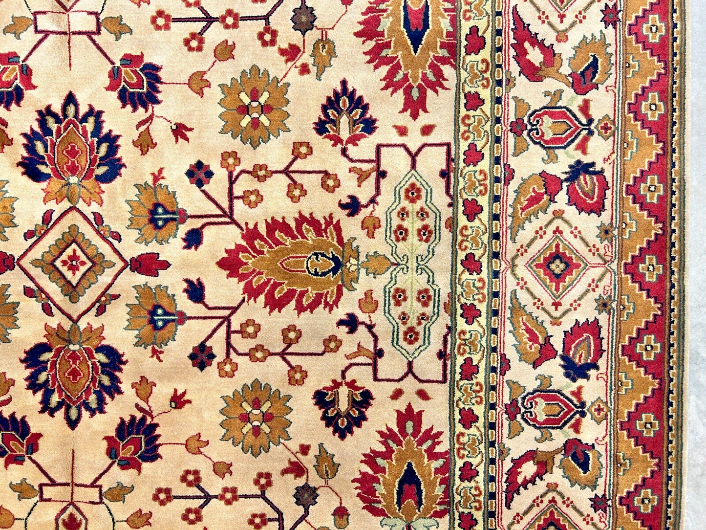 8'11" x 12' Hand-Knotted 100% Wool Carpet - Herize Design Area Rug