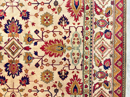 8'11" x 12' Hand-Knotted 100% Wool Carpet - Herize Design Area Rug