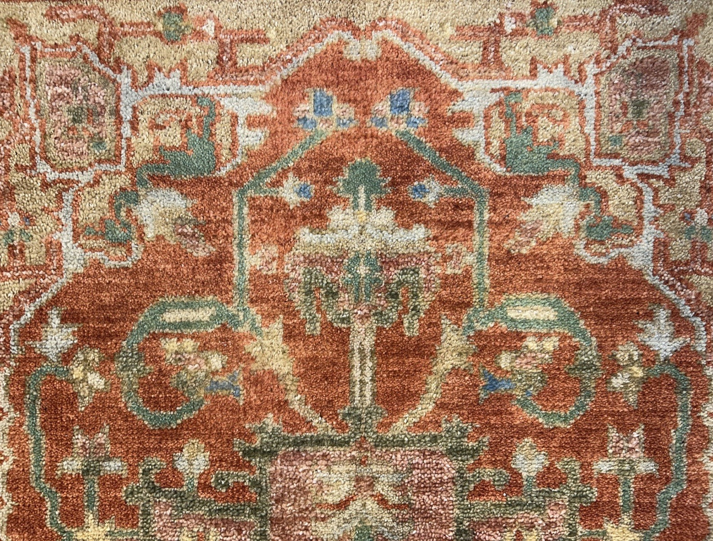 3’x5’ Hand-Knotted 100% Wool Indoserapi Area Rug - Carpet