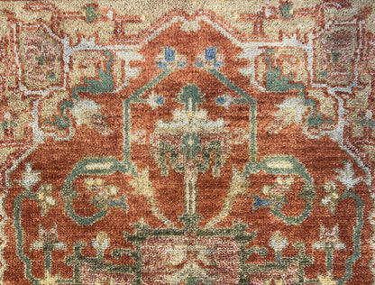 3’x5’ Hand-Knotted 100% Wool Indoserapi Area Rug - Carpet