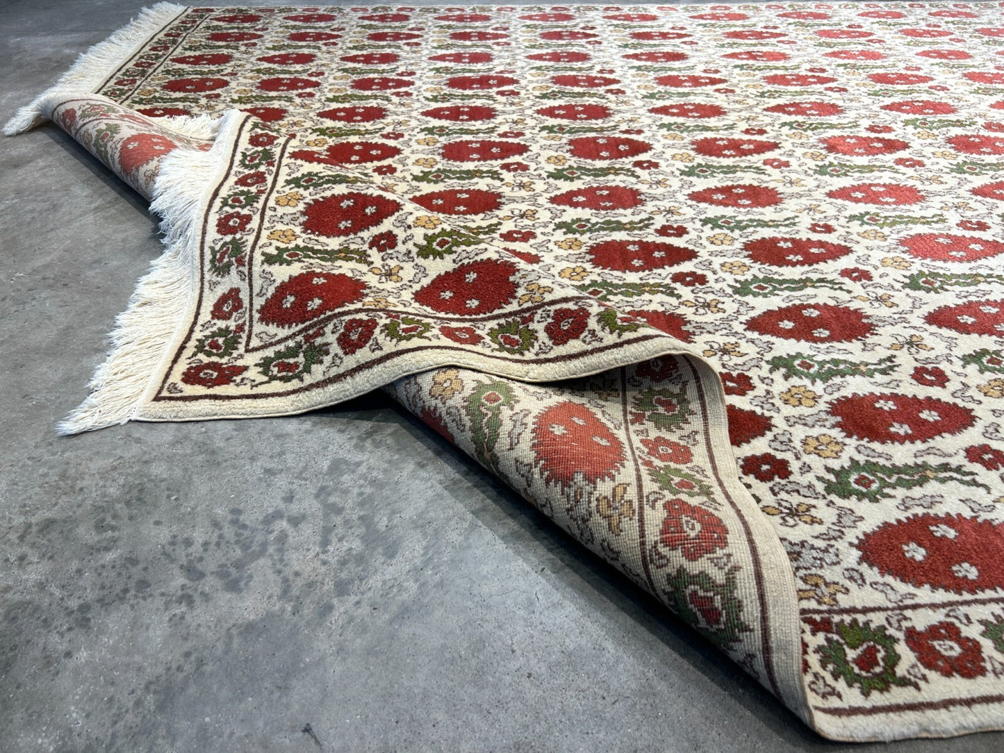 6'1"x9'2" Hand-Knotted 100% Wool Pile Turkish Carpet - Area Rug