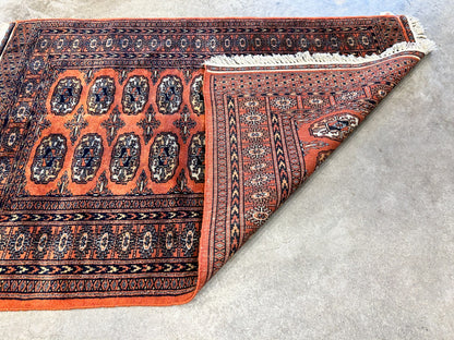 2'8"x3'11" Hand-Knotted 100% Wool Pile Bokhara Rug